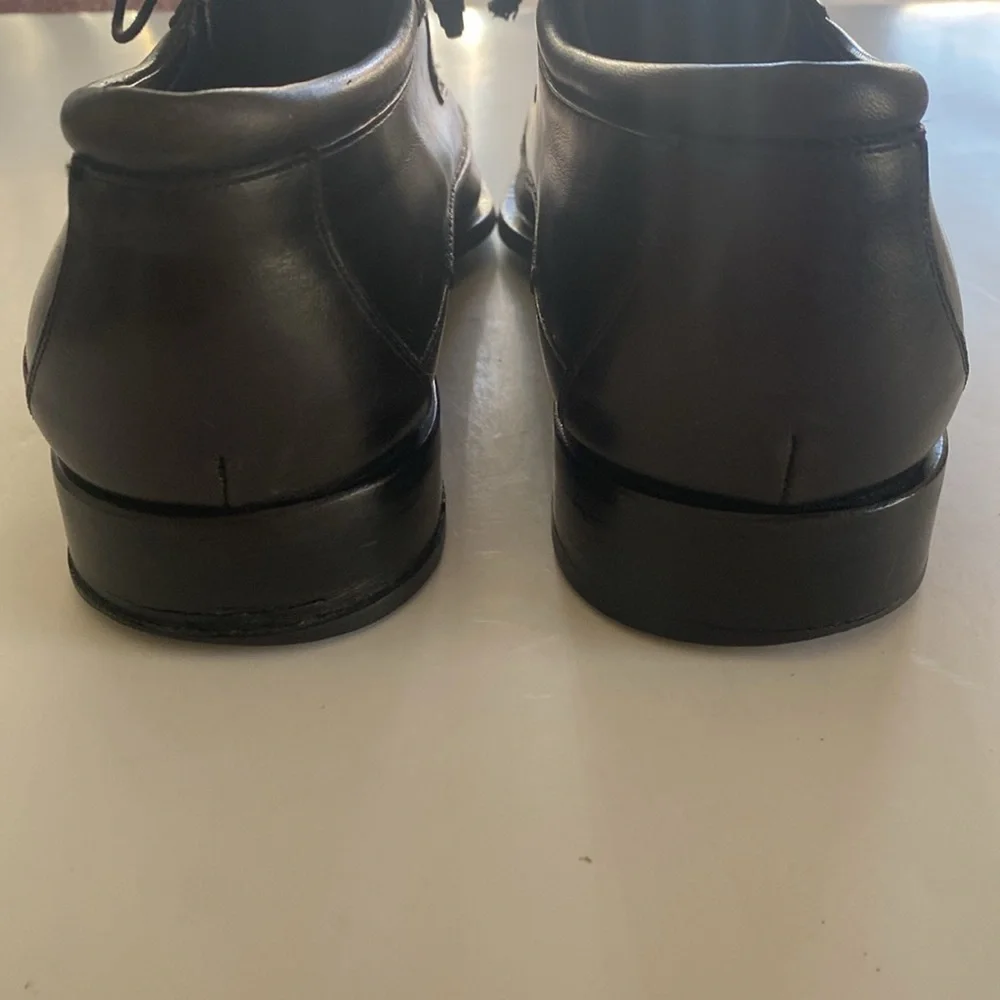 MEZLAN Julian Men's Black Crocodile Leather Dress Shoes Size 10.5 M